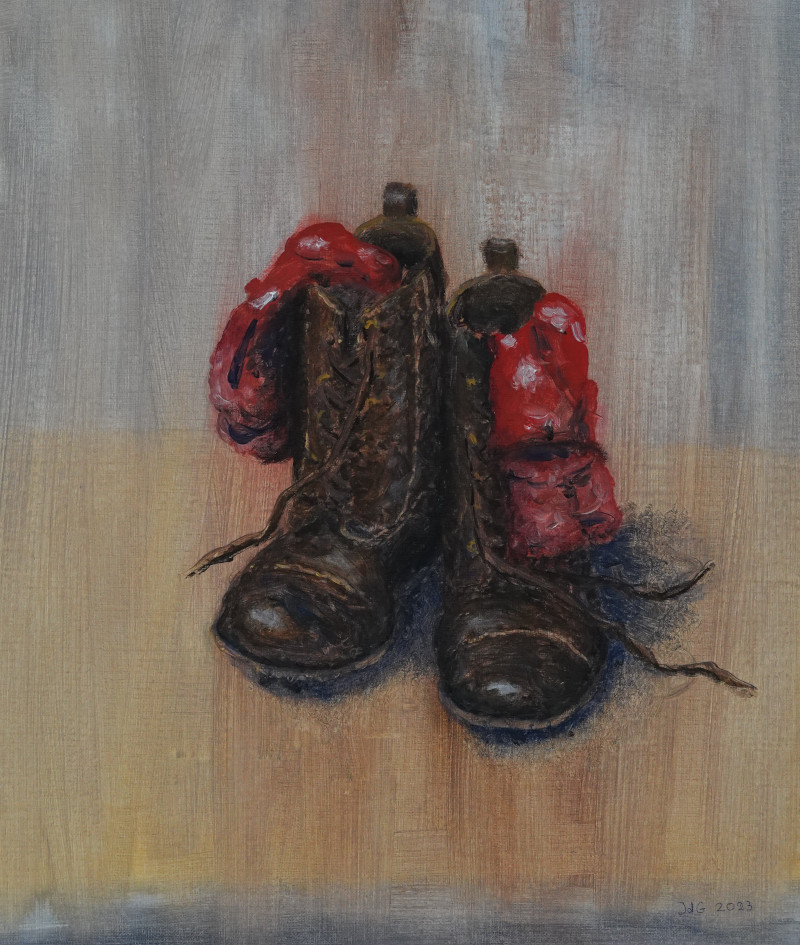 Boots for walking.